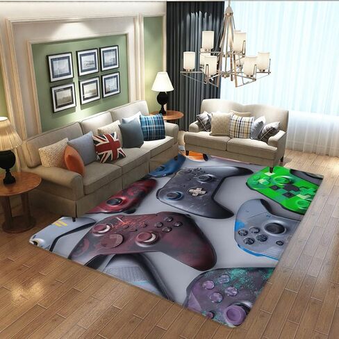 Gaming Room Decor Rug for Video Gamer Area Game Bedroom Living Rugs Washable small-31.5x19.7inch in Saudi Arabia