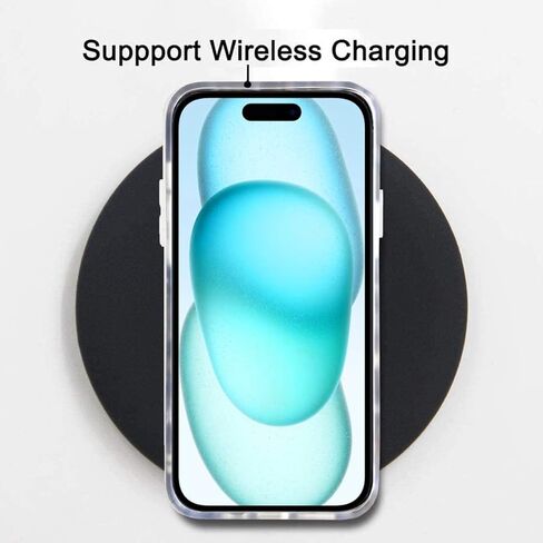 J.west Case Compatible with iPhone 15 Plus Case 6.7,Grey Marble Design Graphics Stone Pattern Ultra Slim Thin Flexible Bumper Soft Rubber TPU Silicone Protective Phone Case Cover for Women Agate Slice in Kuwait