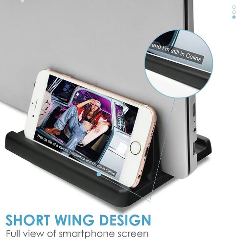 Vertical Laptop Stand Laptop Holder ABS 1 Slot Easy to Assemble and Adjust Maximize on Desktop Space Durable and Stable with 5 Rubber Pads (White) in Saudi Arabia