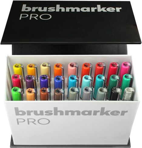 Karin Brushmarker PRO Mini Box 26 colours + 1 blender set, Assorted in Saudi Arabia