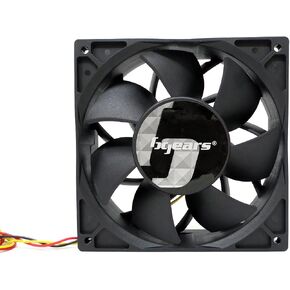 Bgears b-Blaster 24V 140x38 Hi-Speed 5200RPM with 308CFM 2 Ball Bearing Fan Black