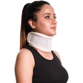 Wonder Care Rigid Cervical Collar | Plastic Neck Support Brace Adjustable Height Collar Support Brace Wraps Aligns and Stabilizes Vertebrae Neck Brace for Neck Pain and Spine Pressure for Women and Men