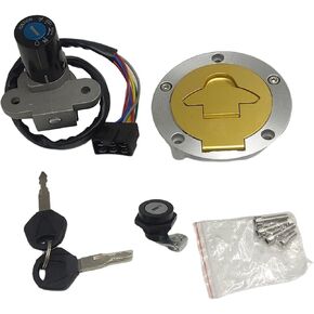 Ignition Switch Gas Fuel Tank Cap Cover Seat Lock Key Set Compatible for Ducati ST2 1998-2003 Cagiva mito125 ST4 2000-2002