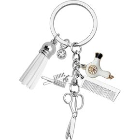 Hairdresser Gifts Keychain Hair Stylist Keychain Hairdresser Pendant Keychain Christmas Birthday Retirement Thank You Gifts for Hair Dresser