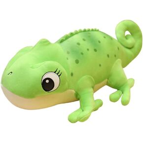 11.8 Inch/30cm Lizard Plush Pillow, Cute Chameleon Plush Doll, Kawaii Stuffed Animal Lizard Plush Toy Hugging Pillow,Cute Sofa Room Decoration, Gifts for Kids Boys Girls (green)