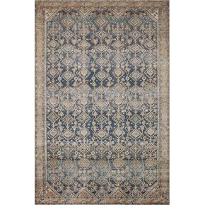 Loloi Magnolia Home by Joanna Gaines x Lenna Brick/Sky 2'-6" x 9'-6" Runner Rug