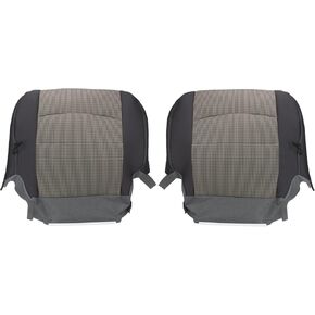 AUTOKAY 2Pcs Main Driver + Passenger Side Bottom Cloth Seat Cover Fits for Dodge Ram 1500 2500 3500 2009-2012