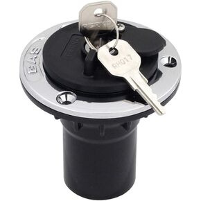 Perko 0599DPGCHR Polymer Fill with Locking Cap for 1-1/2" Hose - Gas-Marked Chrome Cap