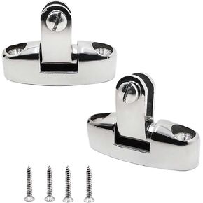 Yanyu 2 قطعة قارب بيميني سطح السفينة العلوي مفصل دوار الجانب جبل الفولاذ المقاوم للصدأ 316 معدات بحرية مع مسامير ووسادة مطاطية in Kuwait