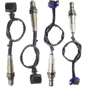 4PCS Oxygen Sensor for 2006-2007 Cadillac CTS 2.8L 3.6L; 2006-2007 Cadillac STS SRX 3.6L Upstream + Downstream