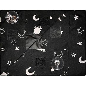 Travel Blackout Curtains- Room Darkening Shades - (78" Long x 51" Wide) Portable and Easy to Install to a Window with Strong Suction Cups - Blocks Sunlight to Ensure a restful Sleep