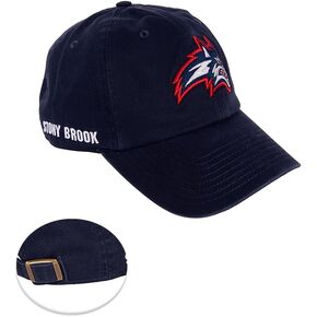 Desert Cactus Stony Brook University Baseball Hat Seawolves Seawolf Brimmed Embroirderd Hats Cap Adjustable Cloth Strap Adult (Style E) Blue