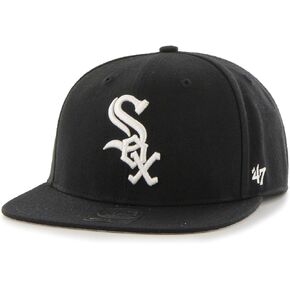 قبعة Snapback للعلامة التجارية '47 - NO Shot Chicago White Sox Black