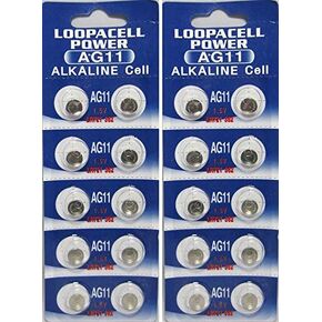 20 X AG11 Alkaline Button Cell Batteries