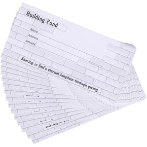 Swanson Christian Products Church Offering Envelopes - Cash Envelopes for Tithes and Offering - Offering Envelope Building Fund - Pack of 100