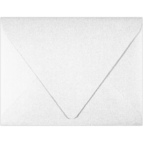 LUXPaper A2 Contour Flap Invitation Envelopes | 4 3/8" x 5 3/4" | Crystal Metallic | 80lb. Text | 50 Qty