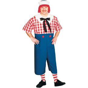 Raggedy Andy Costume - Standard - Chest Size 33-45