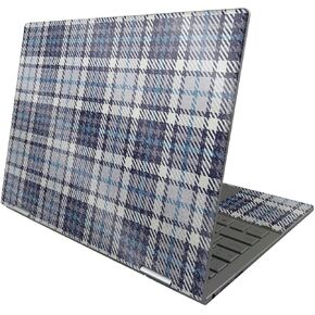 MightySkins Glossy Glitter Skin Compatible with HP Envy x360 13" (2022) - Blue Plaid | Protective, Durable High-Gloss Glitter Finish | Easy to Apply, Remove, and Change Styles | Made in The USA