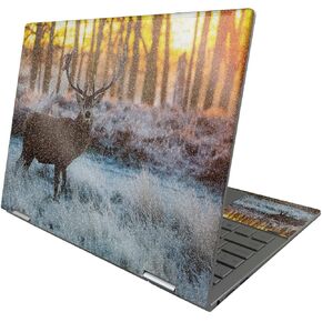 MightySkins Glossy Glitter Skin Compatible with HP Envy x360 13" (2022) - Buck | Protective, Durable High-Gloss Glitter Finish | Easy to Apply, Remove, and Change Styles | Made in The USA