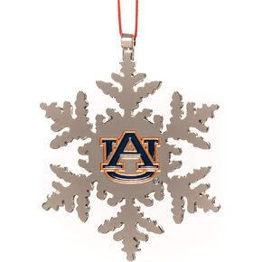 Auburn Tigers Snowflake Christmas Ornament