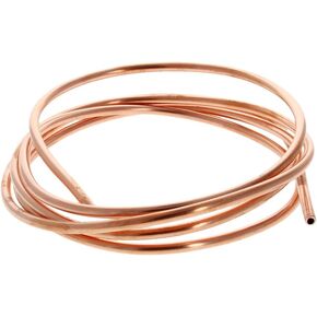 Othmro 5mm Outer Diameter 0.5mm Thickness 2m Length Refrigeration Tubes Soft Coil Copper Tubings Copper Tube Pipes Air Conditioner Copper Pipes for Refrigerator Freezer and Air Conditioner