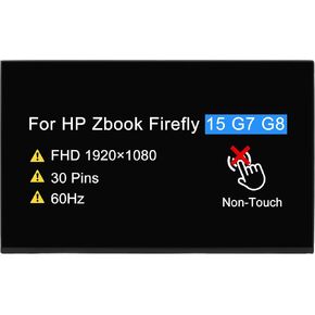 N156HCA-E5B N156HCA E5B for HP Zbook Firefly 15 G7 G8 FHD 1920x1080 30 pin 60Hz 15.6" NON-Touch LCD Screen Replacement Display Panel (No Tabs)