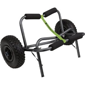 Perception Kayaks Large Kayak Cart with Foam Wheels - for use on sand/pavement, Black