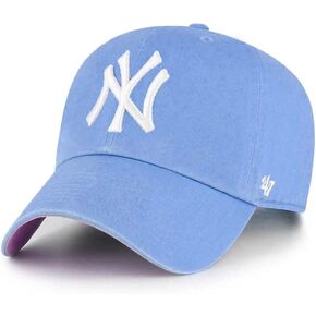 47 MLB New York Yankees Ball Park Clean Up Adjustable Hat, Adult One Size Fits All (New York Yankees Columbia Pink)