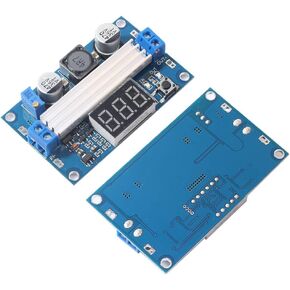 LTC1871 Boost Power Module High Power DC-DC 100W Adjustable Output 3.5-35v Step up Power Supply Converter Module Board with LED Digital Display Voltmeter