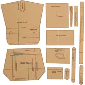 Acrylic Leather Bag Template, Transparent Leather Pattern Leather Templates Single Shoulder Bags Leather Craft Pattern Acrylic SingleShoulder Bag Leather Templates Mold