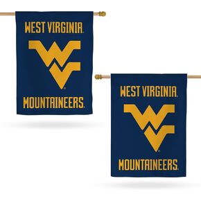 Desert Cactus West Virginia University Flag Double Sided 3-Ply WVU Mountaineers Flag Banners 100% Polyester Indoor Outdoor Flags (House Flag C)