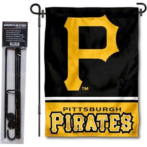 Pittsburgh Pirates Garden Flag with Stand Holder