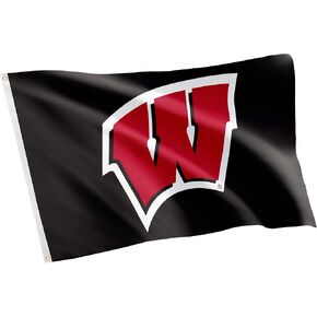 Desert Cactus University of Wisconsin Flag Badgers UW Madison Flag Banners 100% Polyester Indoor Outdoor 3x5 feet Flags (Style 3)