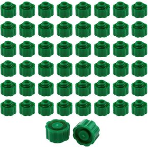 Syringe Tip Cap Luer Lock Cap Lock Tip Cap Stopper Syringe Cap Dispensing Needle Cap Needle Tip Cap for Feeding Tube Laboratory Supplies No Needle Tip Cap Green 50PCS
