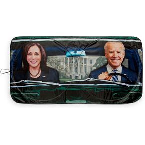 Toynk President Biden and VP Harris Sunshade for Windshield | Foldable Sun Visor Protector for Cars, Trucks, SUVs | Blocks UV Rays, Sun Glare | 64 x 32 Inches