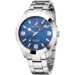 Nautica Men's Pacific Beach Stainless Steel Bracelet Watch (Model: NAPPBF202)