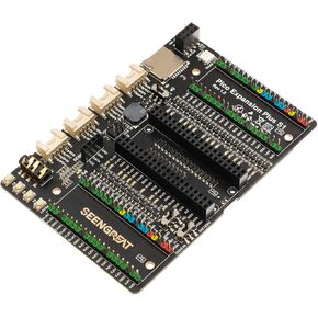 Dual GPIO Expander for Raspberry Pi Pico, Two Sets of External Expansion 2x20PIN,Four HY-2.0-4P Headers,Full-color RGB, Onboard Micro SD Card Slot, for Connecting More Expansion Modules