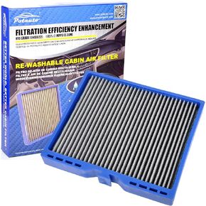 MAP 5007 (CF10775) Re-Washable Car Cabin Air Filter Replacement for BUICK CASCADA LACROSSE REGAL VERANO, CADILLAC ELR SRX, CHEVROLET CRUZE MALIBU ORLANDO SONI SPARK TRAX VOLT, SAAB 9-4X 9-5