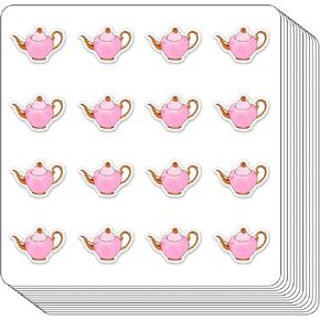 Teapot Planner Stickers, 0.5in Monthly Scrapbooking Kids DIY Arts Crafting 208-Pack