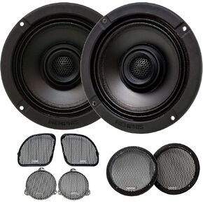 Memphis Audio MXA62HD 6.5" Direct Upgrade Speakers Compatible with Harley Davidson 2014+ Street Glide & 2015+ Road Glide