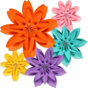 3D Paper Flowers Bulletin Board Large Paper Flowers Colorful Premade Floral Craft for Classroom Decorations School Home Party Supplies Decor for Photo Backdrops Walls Door Celebrations Favor