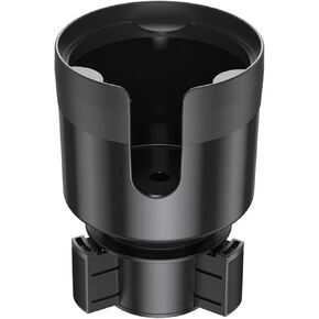 Car Cup Holder Expander Adapter, Compatible with Hydro Flask, Yeti, Nalgene 32/40 oz Fits Large Bottles and Mugs Drink Holder Extender with Adjustable Base for Most Car (Black)