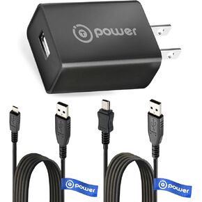 T POWER for for Fugoo ,Anker A3143, Blitzu Cyborg ,Beats Pill, Omaker M4, JBL, Bose, iHome, UE BOOM, Jawbone Wireless Portable Speakers 5v Ac Dc Adapter Charger Power Supply with two 6ft cord