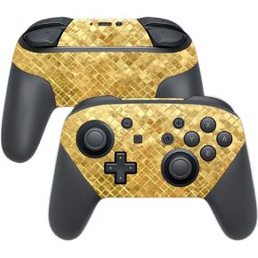MightySkins Skin Compatible with Nintendo Switch Pro Controller wrap Cover Sticker Skins Golden Locks