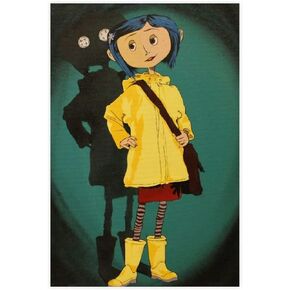 SXSJEIOU 5D Coraline Diamond Painting Kits, Full Drill Round Rhinestone DIY Diamond Art Cross Stitch Embroidery Home Decor (12" X 16")