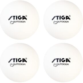 STIGA 4 Pack Outdoor Ping Pong Balls - Minimizes Wind Resistance