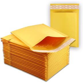 20 EcoSwift Size #0 7.5 x 10 Kraft Bubble Mailers Self Sealing Bulk Padded Shipping Supplies Packaging Envelopes Bags DVD 7.5 inches by 10 inches