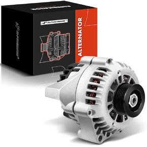 A-Premium Alternator Compatible with Chevrolet/Chevy, Cadillac, GMC, Isuzu, Olds Vehicle Models, 4.3L 5.0L 5.7L 6.5L 7.4L, 12V 105A Clockwise 6-Groove Pulley, Replace# 8206N, 8206, 10463651, 10480167