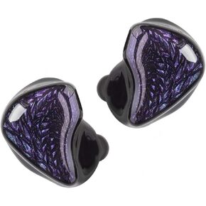 QOA Kinera Celest Black Wyvern in Ears Monitors Headphones Wired for Musicians with 10mm LCP Diaphragm Dynamic Driver 0.78 2pin IEM Wired Earphones