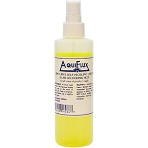 Aquiflux Self Pickling Flux for Precious Metals Gold Silver Jewelry and Hard Soldering 8 Oz (Half Pint)